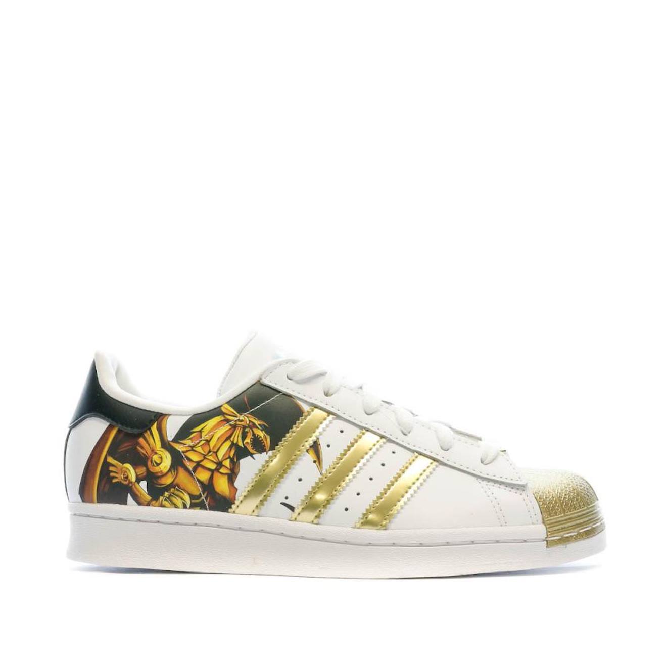 Baskets Mixte Superstar Yu-gi-oh Blanc
