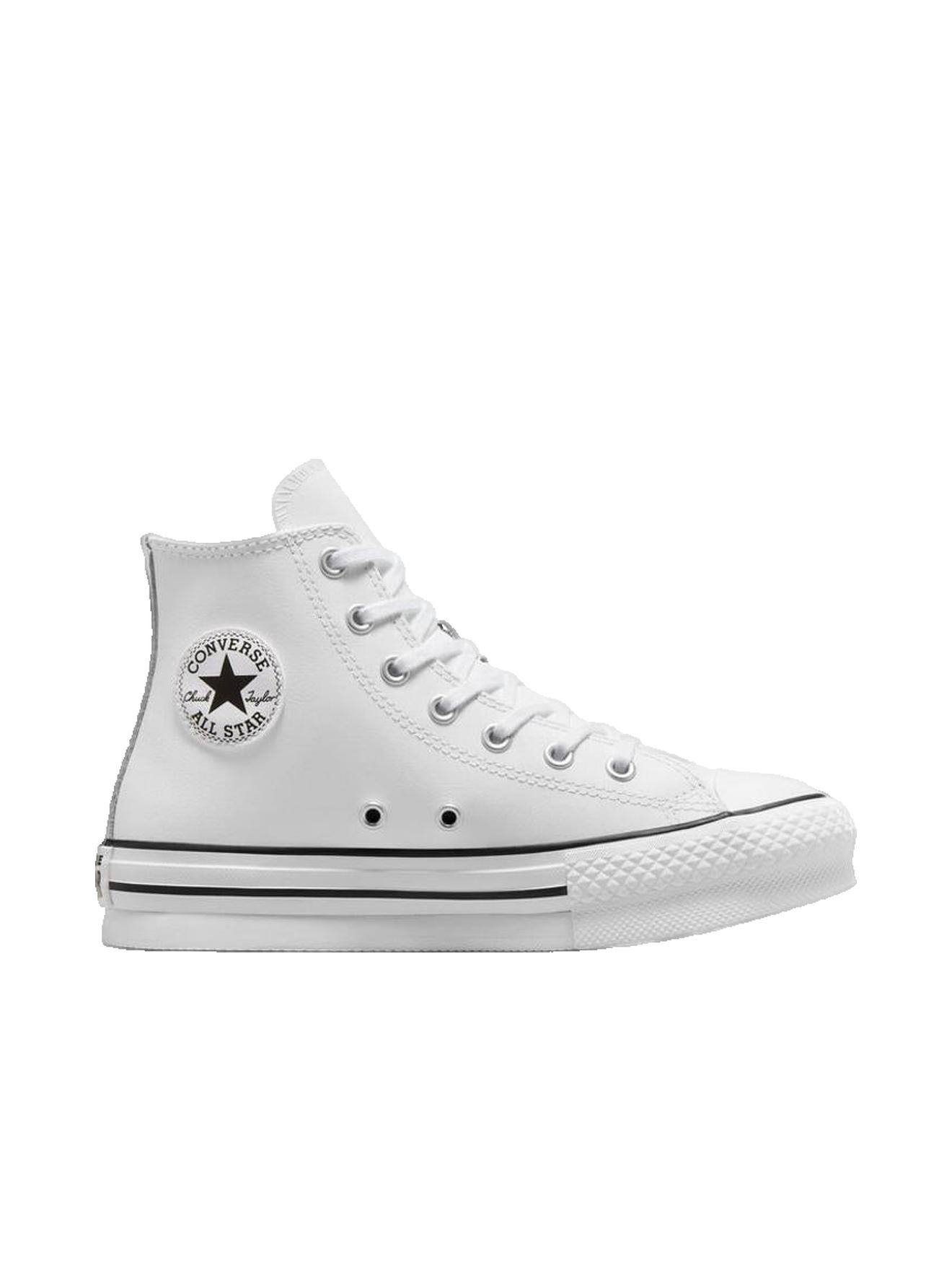Baskets Montantes Compensées Ctas Lift Hi – Confort Et Style Junior Unisexe Blanc