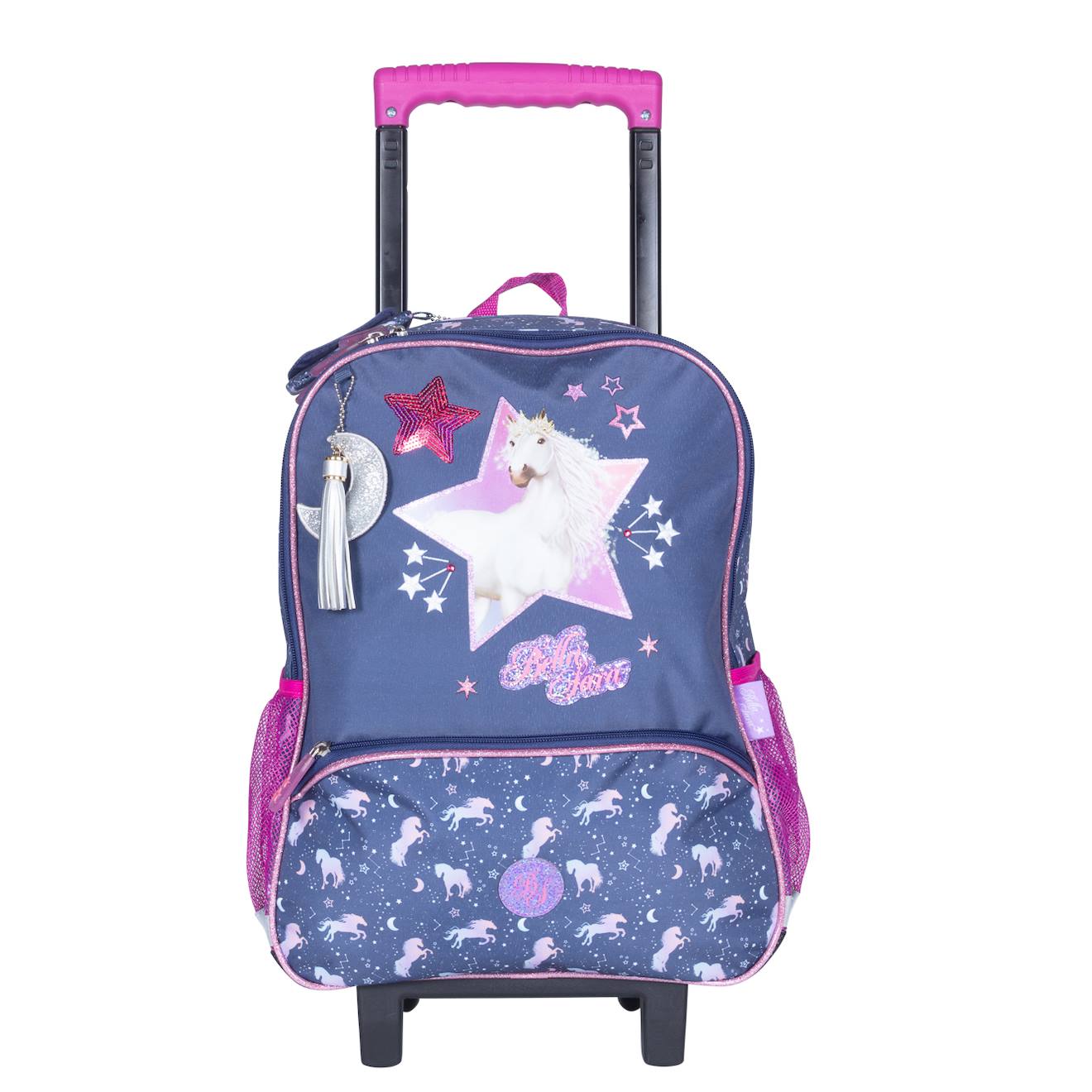 Bella Sara- Sac À Dos - Roulettes Enfant - Fille - Bleu/violet - 2 Compartiments Violet