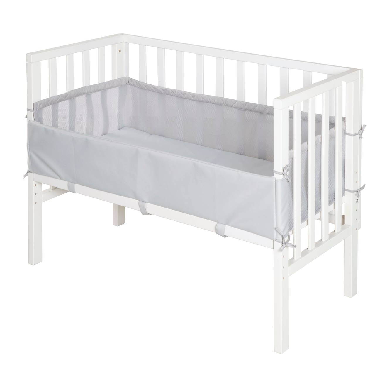 Berceau Cododo 2en1 Avec Matelas Et Accessoires Roba Style Blanc / Gris