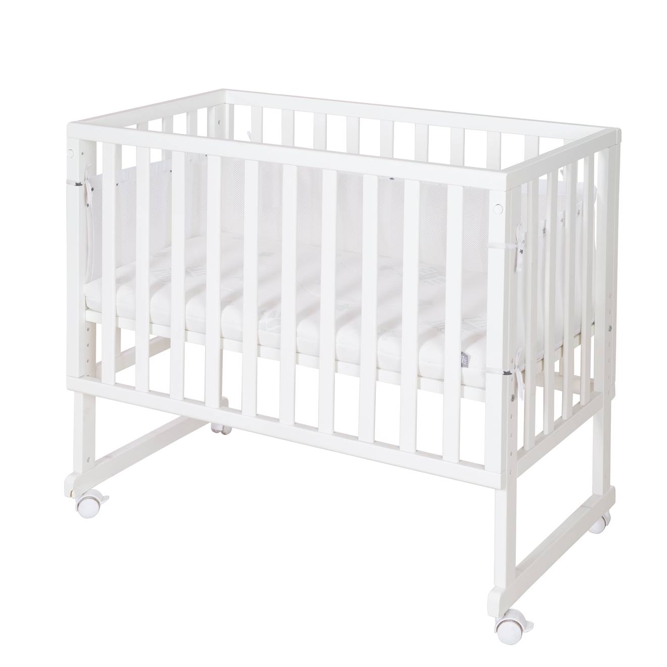 Berceau Cododo 3en1 Avec Matelas Et Accessoires Sternenzauber Grau Blanc