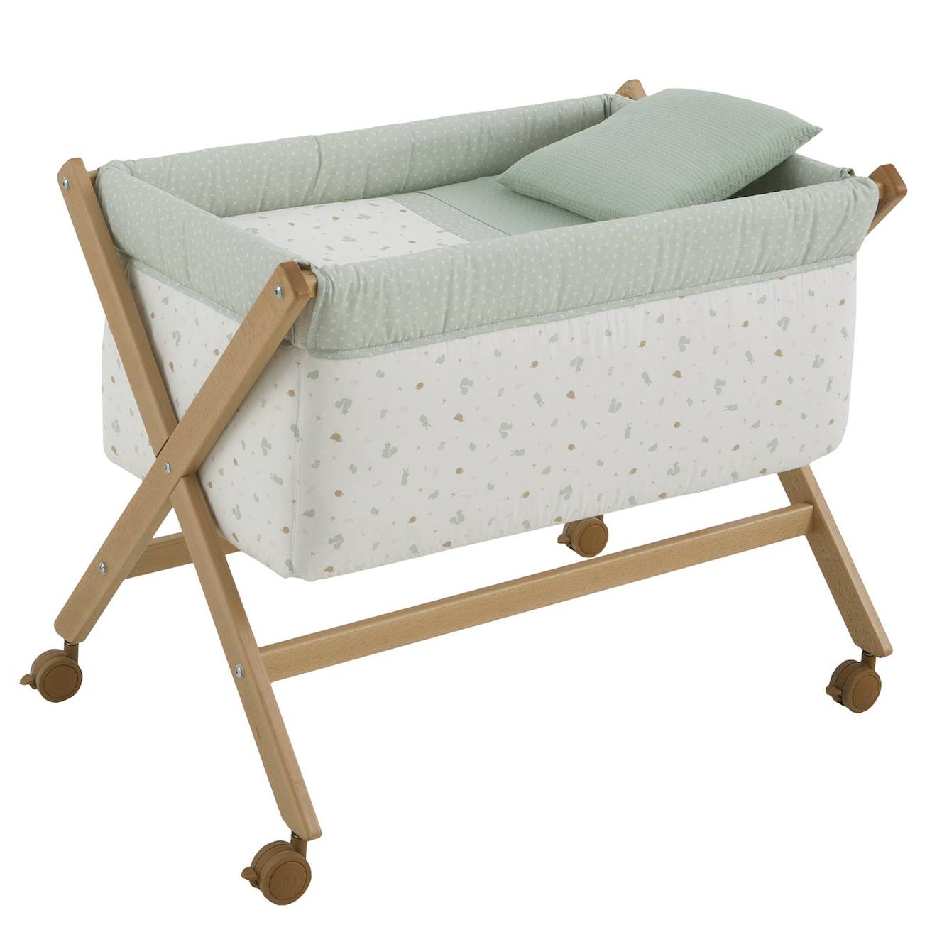 Berceau En Bois Green/natural