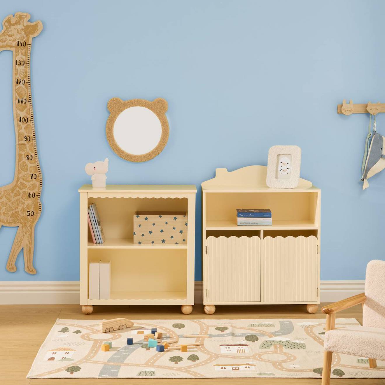 Bibliothèque 2 Cases - Bouli Beige