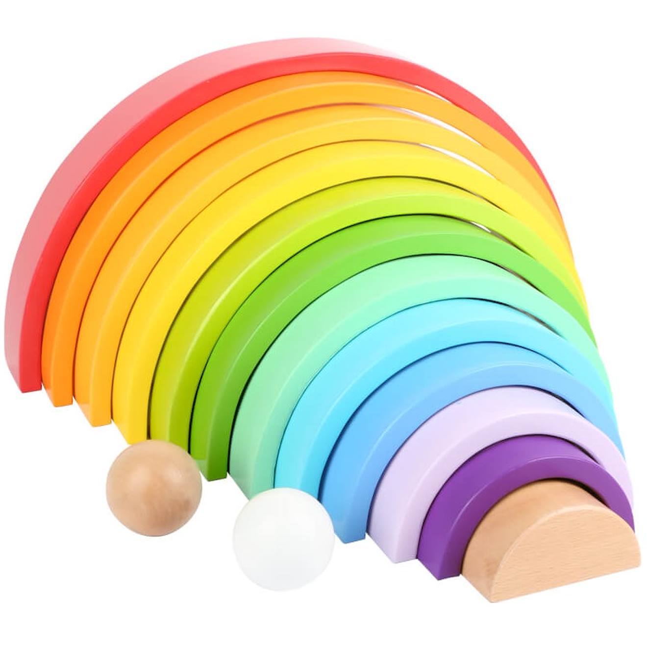 Blocs En Bois Arc-en-ciel Xl Rouge