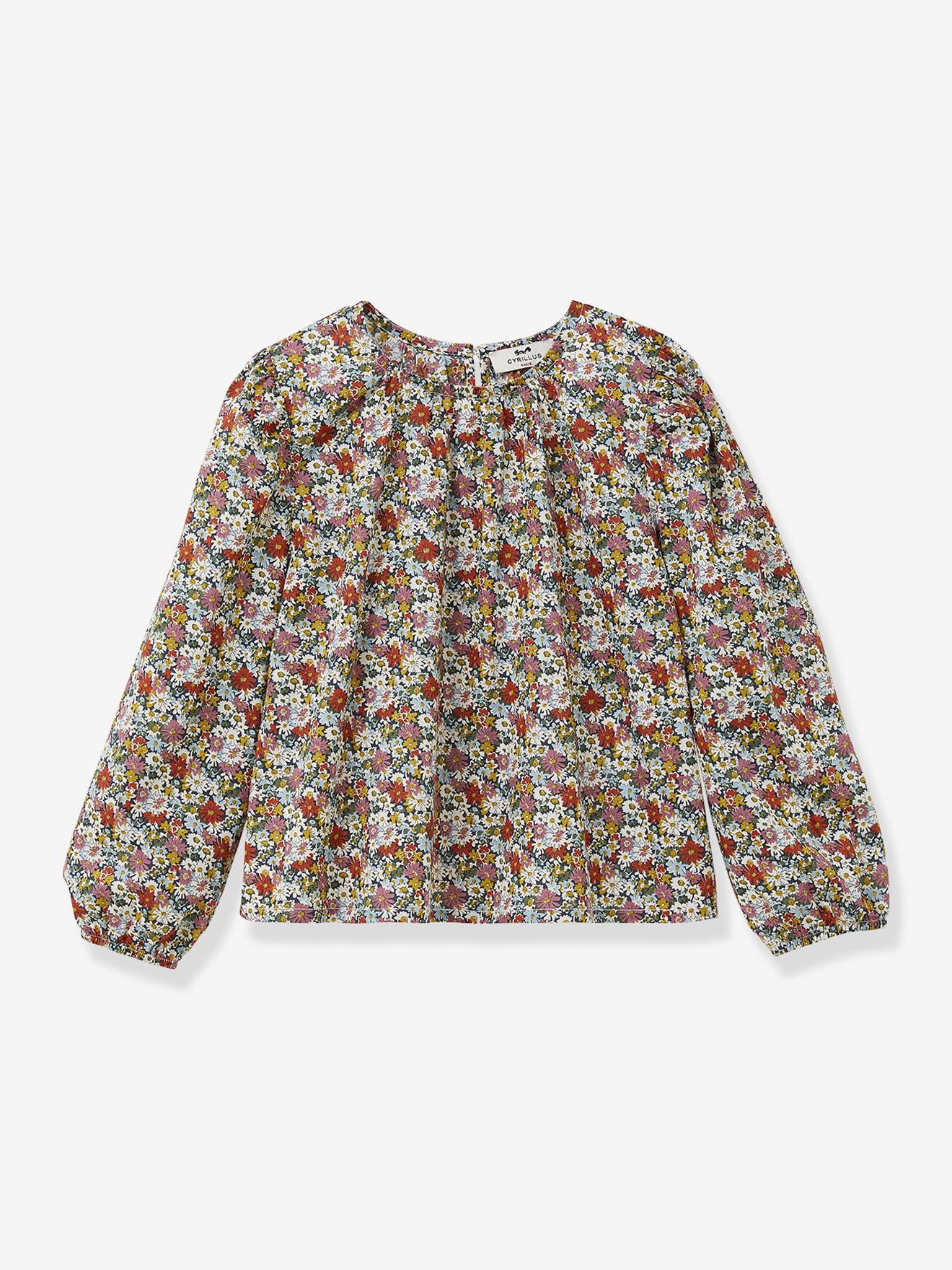 Blouse en tissu Liberty Libby fille rose