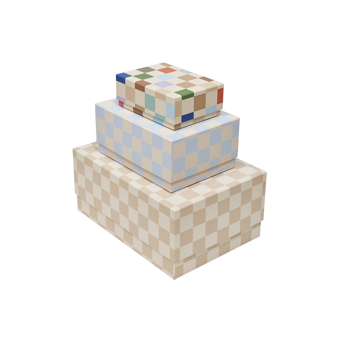 Boîte De Rangement En Carton Bleu