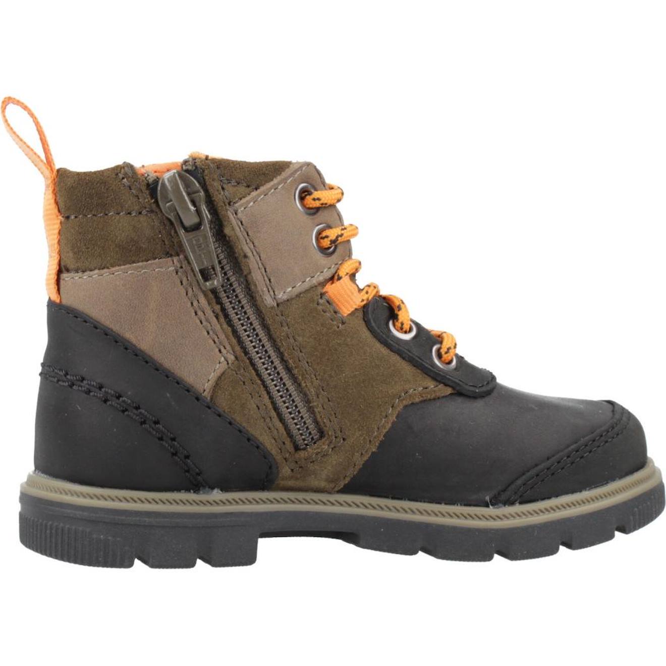 Botte Bébé Cuir Cuir Lorcam Hike T Combi Vert Khaki