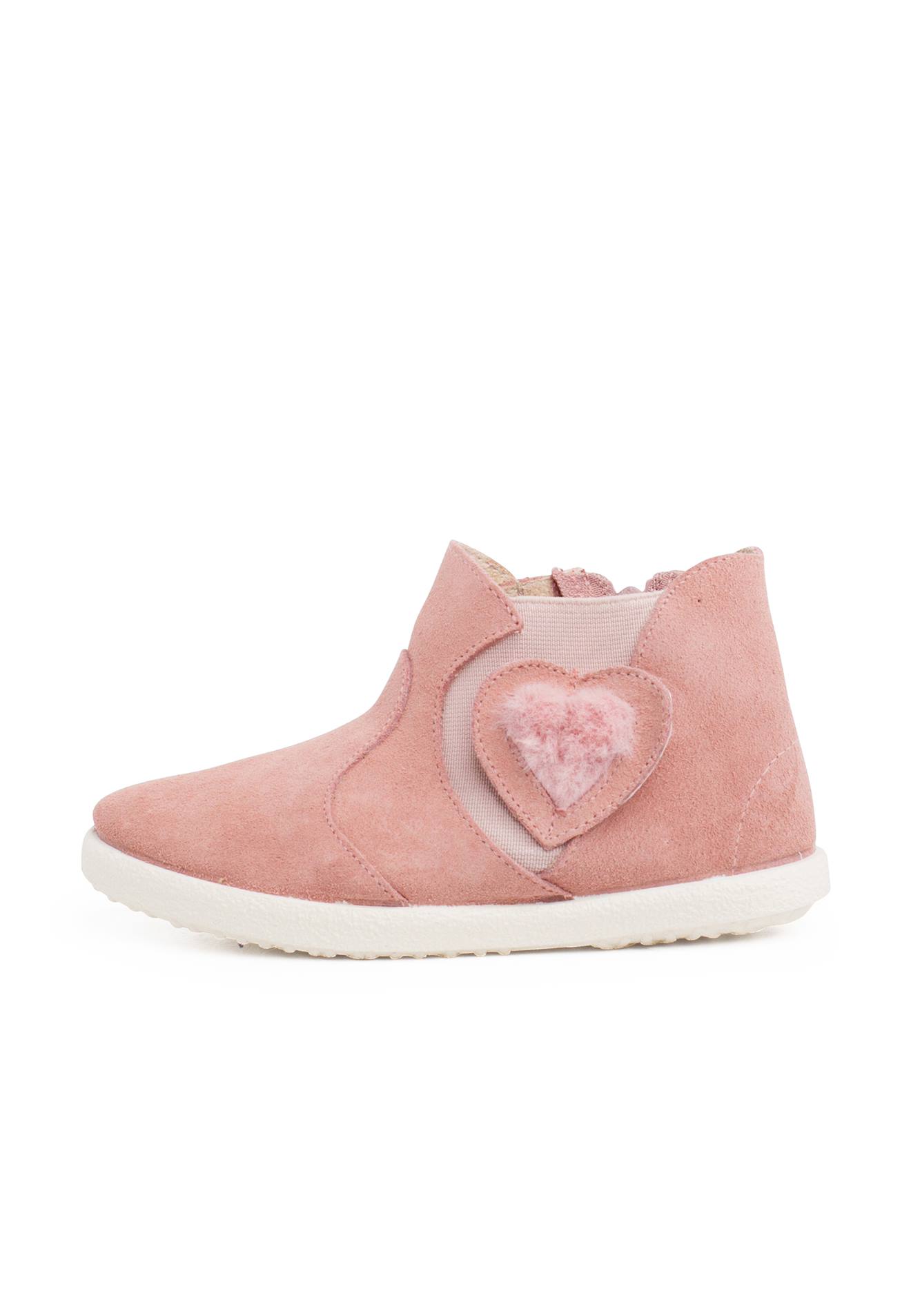 Botte Élastique Latérale Avec Coeur Rose