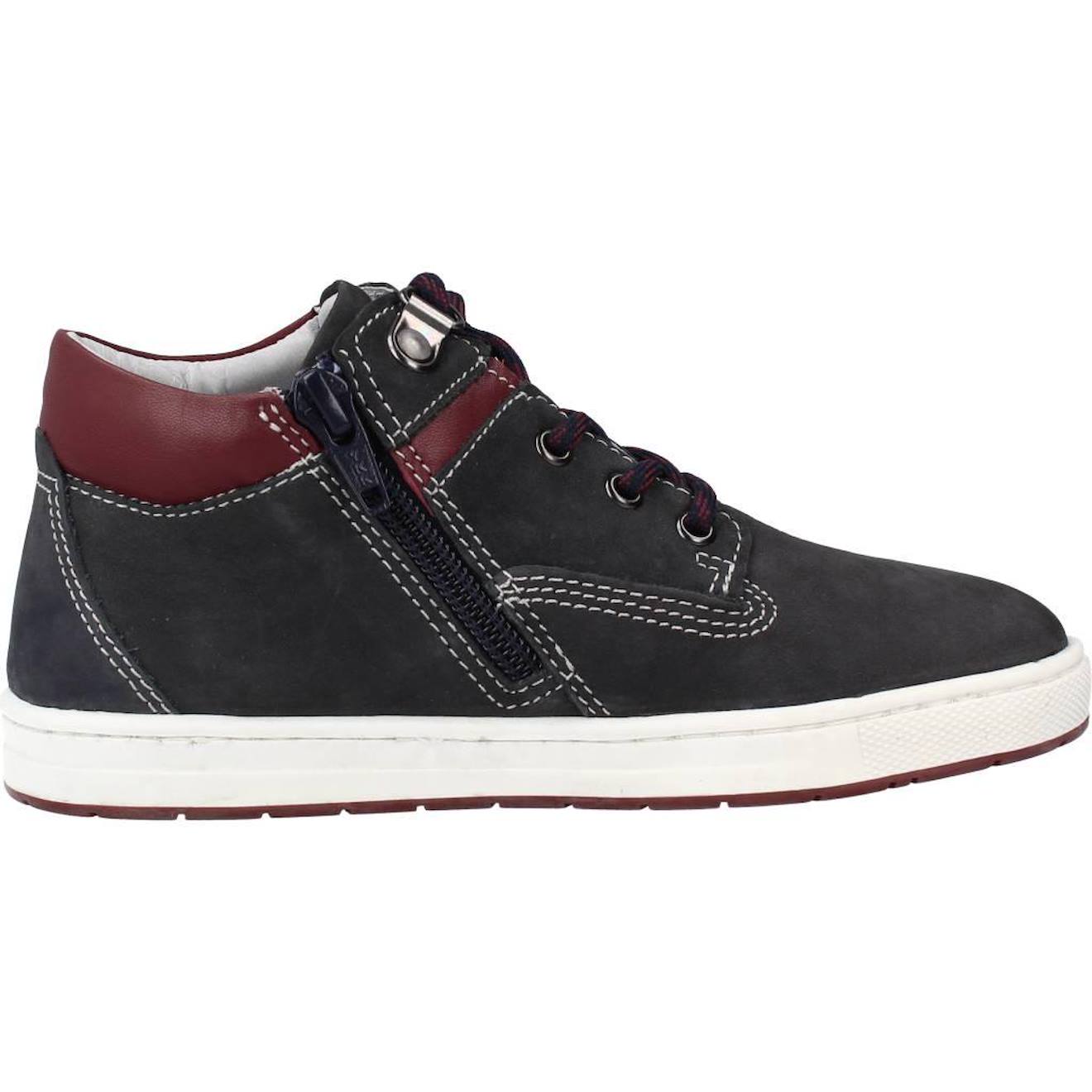 Botte Enfant Cuir Chevin Bleu 800