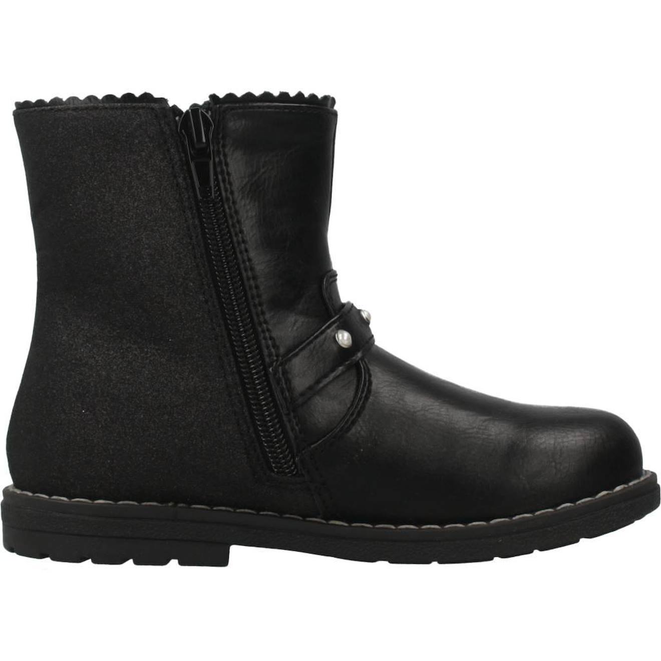 Botte Enfant Synthétique Cancan Noir