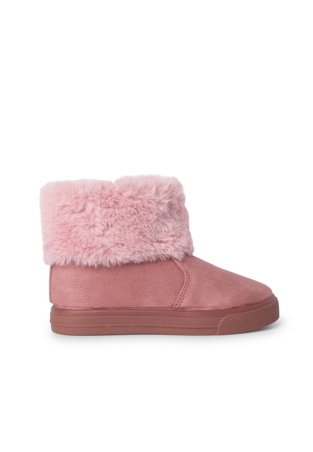 Bottes À Col Roulé En Fourrure Pour Fille Rose