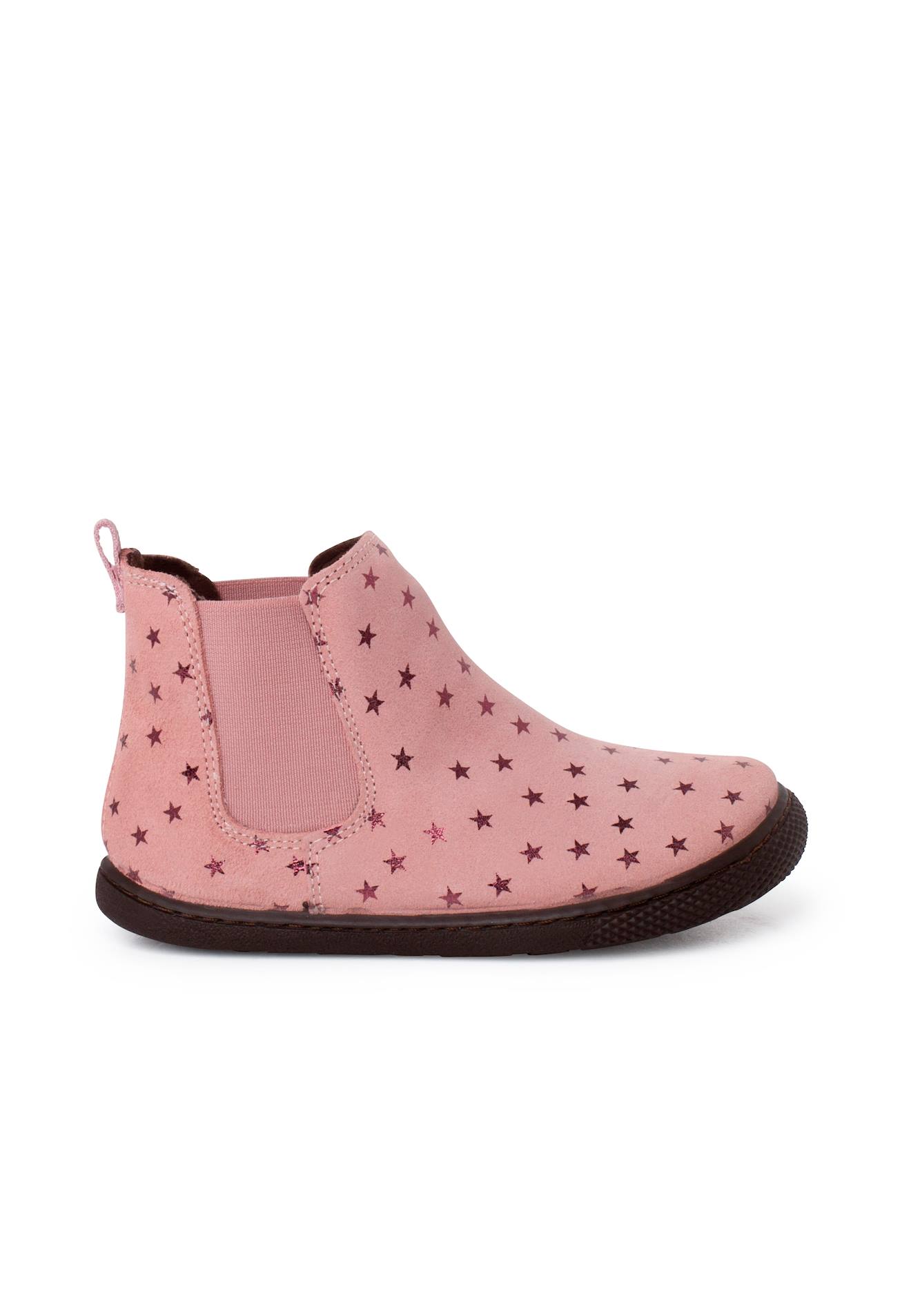 Bottes Barefoot Élastiques Et Étoiles Rose