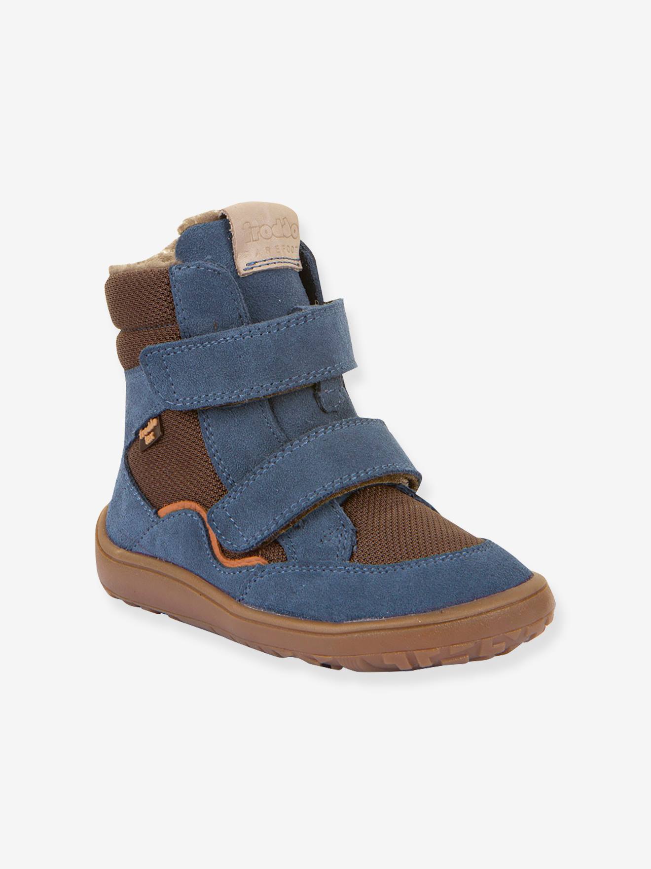 Bottes d'hiver pieds nus enfants BAREFOOT TEX WINTER Froddo bleu jean