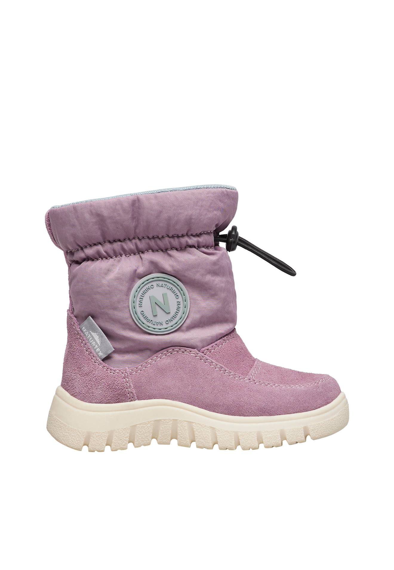 Bottes En Suède Et Tissu Technique Varna 2 Wp. Prune