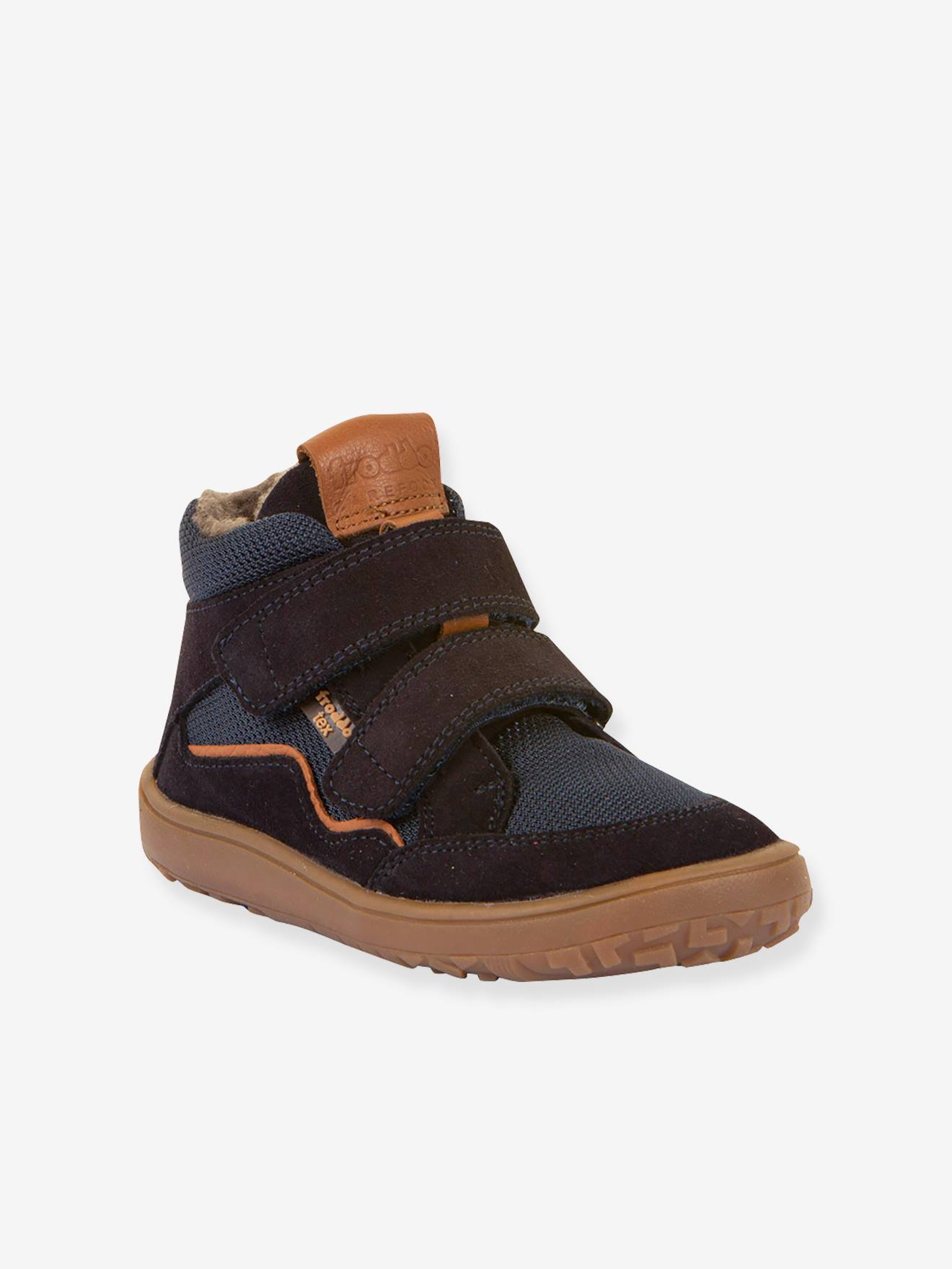 Bottes pieds nus enfants BAREFOOT TEX WOOL Froddo bleu foncé