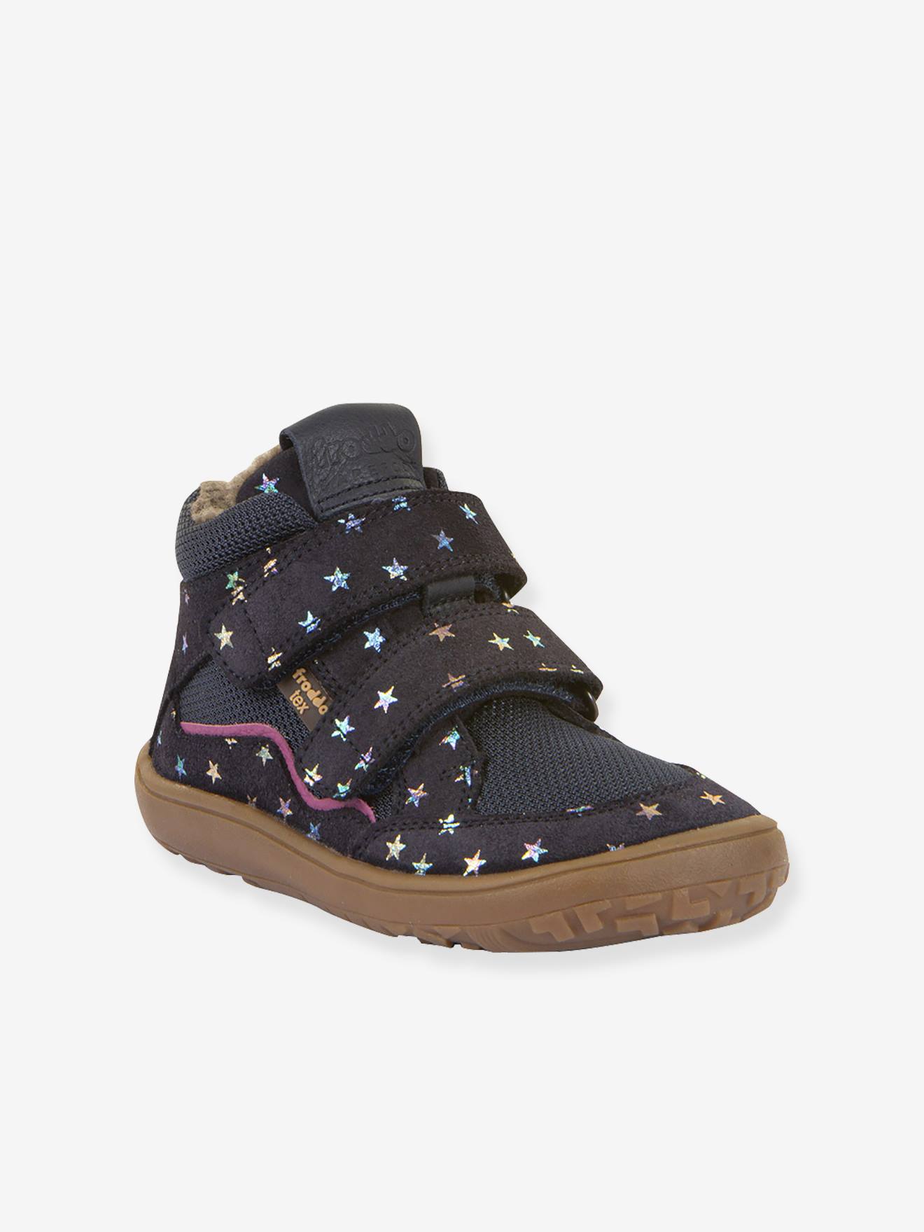Bottes pieds nus pour filles BAREFOOT TEX WOOL Froddo bleu nuit