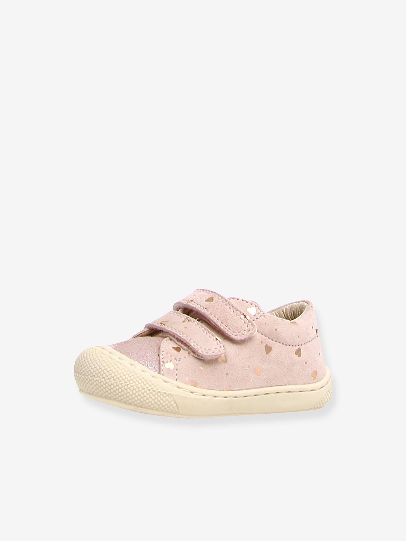 Bottillons bébé imprimé coeur rose