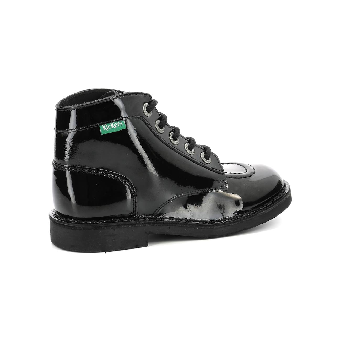 Bottillons Enfant Kick Col Noir Vernis