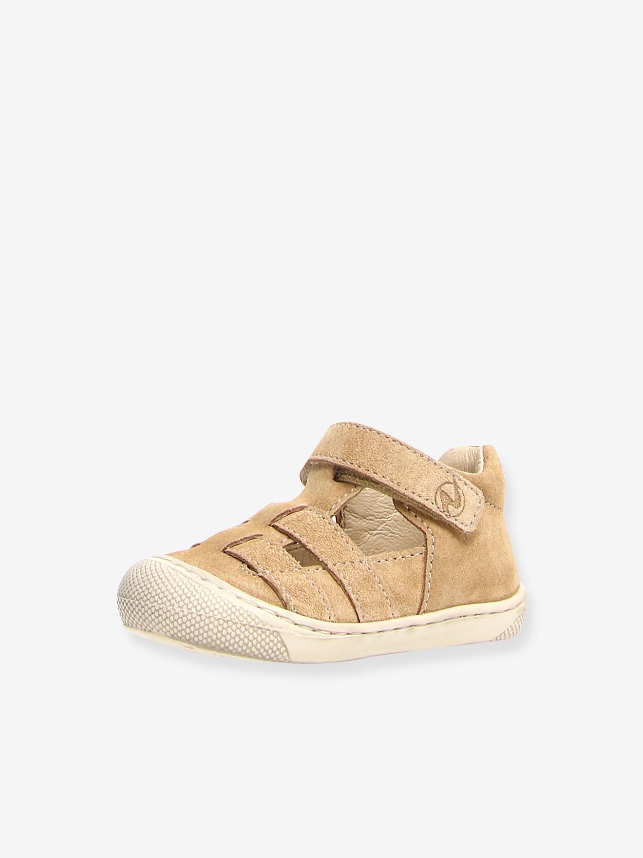 Bottillons semi-ouverts bébé beige