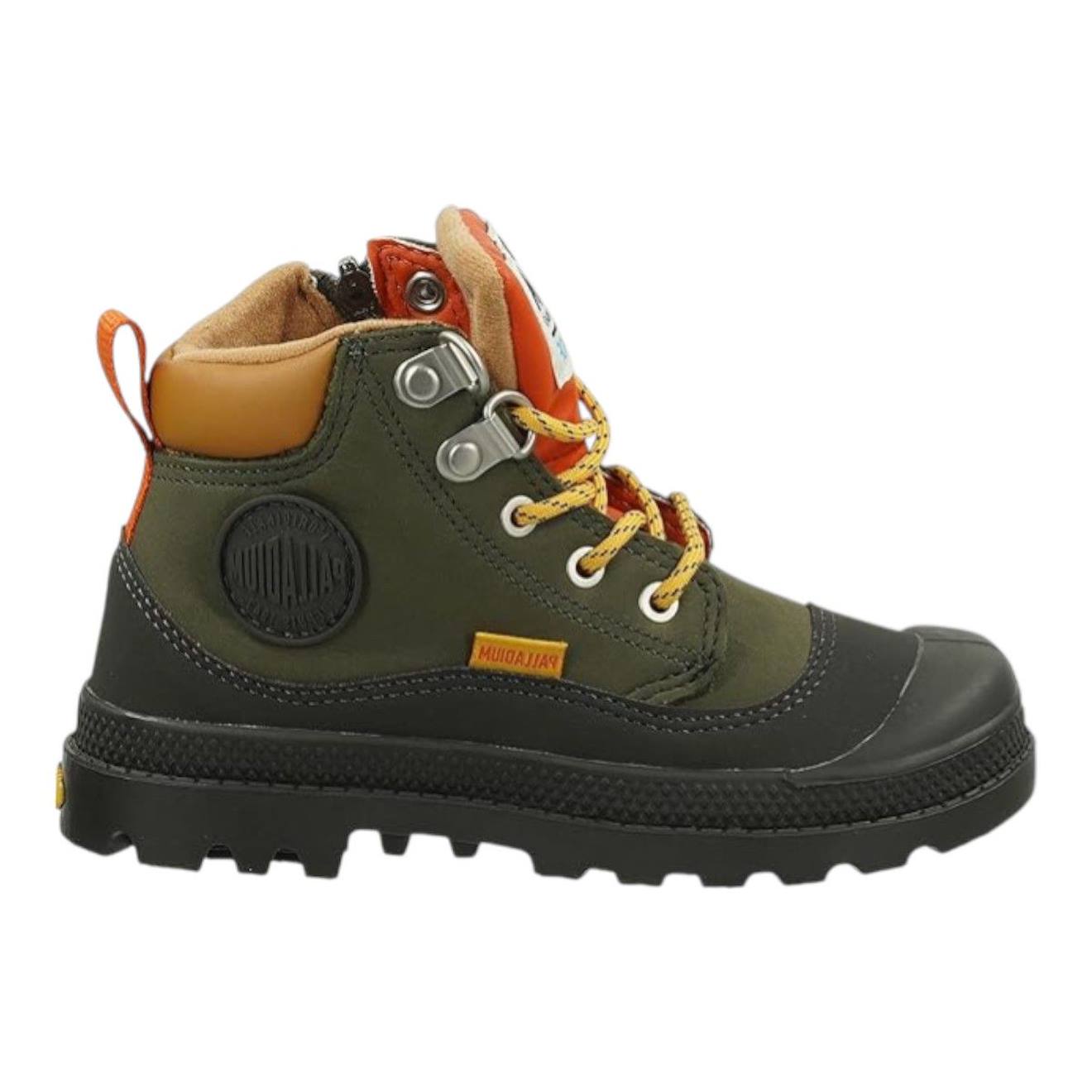 Bottines À Lacets Garçon Olive