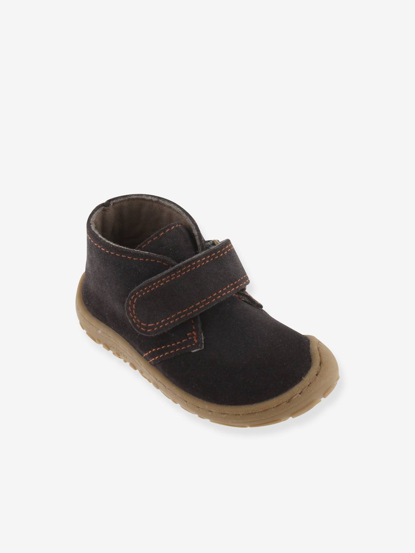 Bottines Bosco Barefoot à scratch anthracite