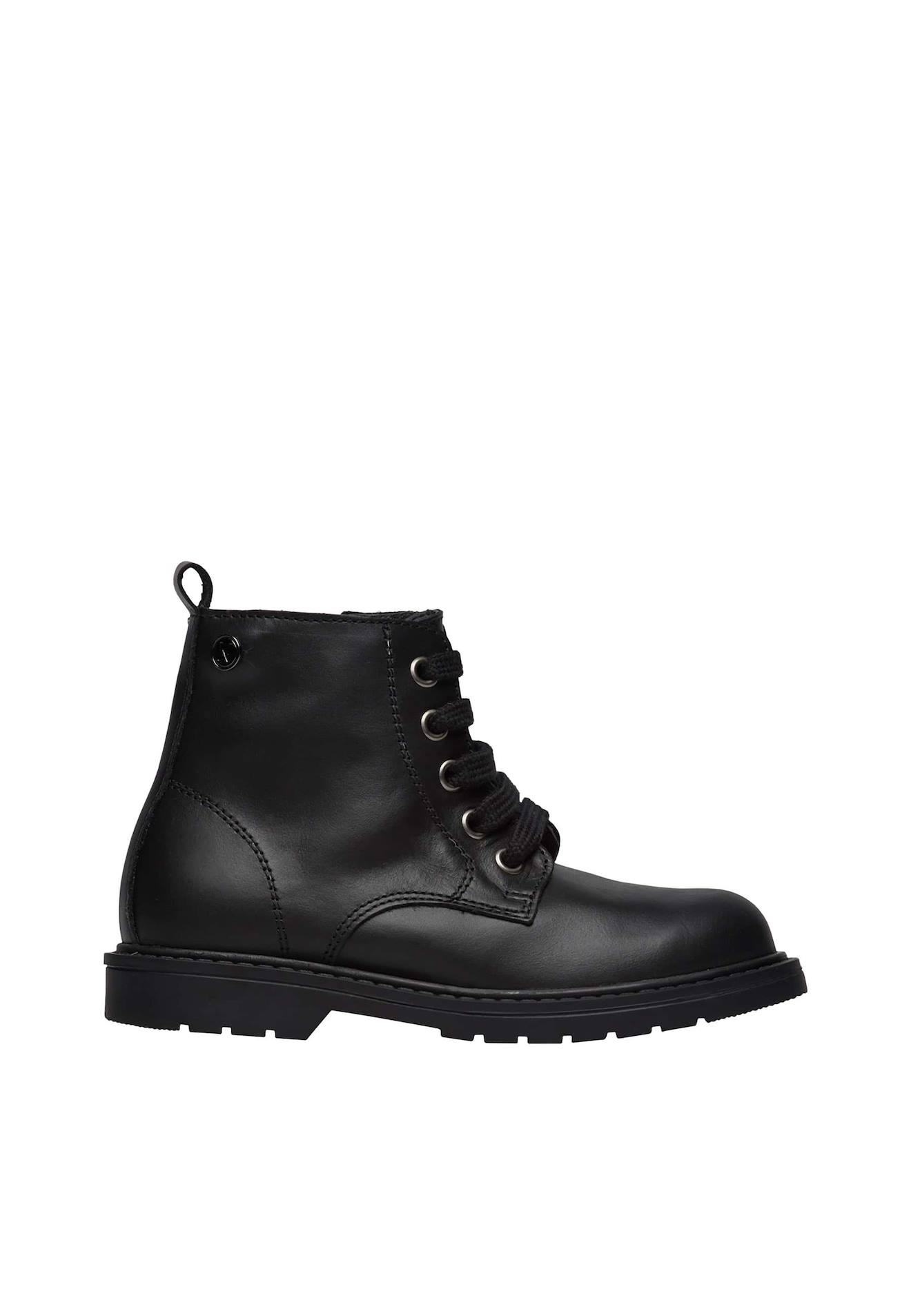 Bottines En Cuir Barnett 2 Noir-