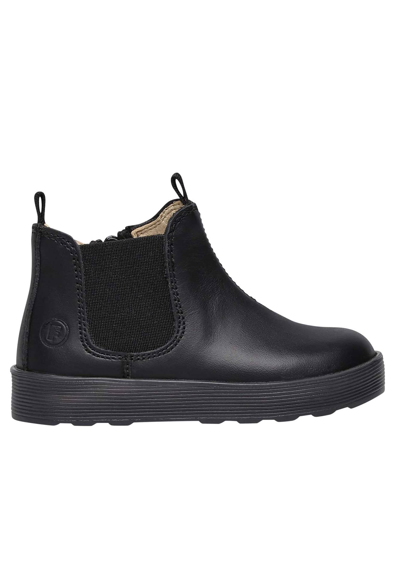 Bottines En Cuir De Veau Lamé Tarbell Noir-