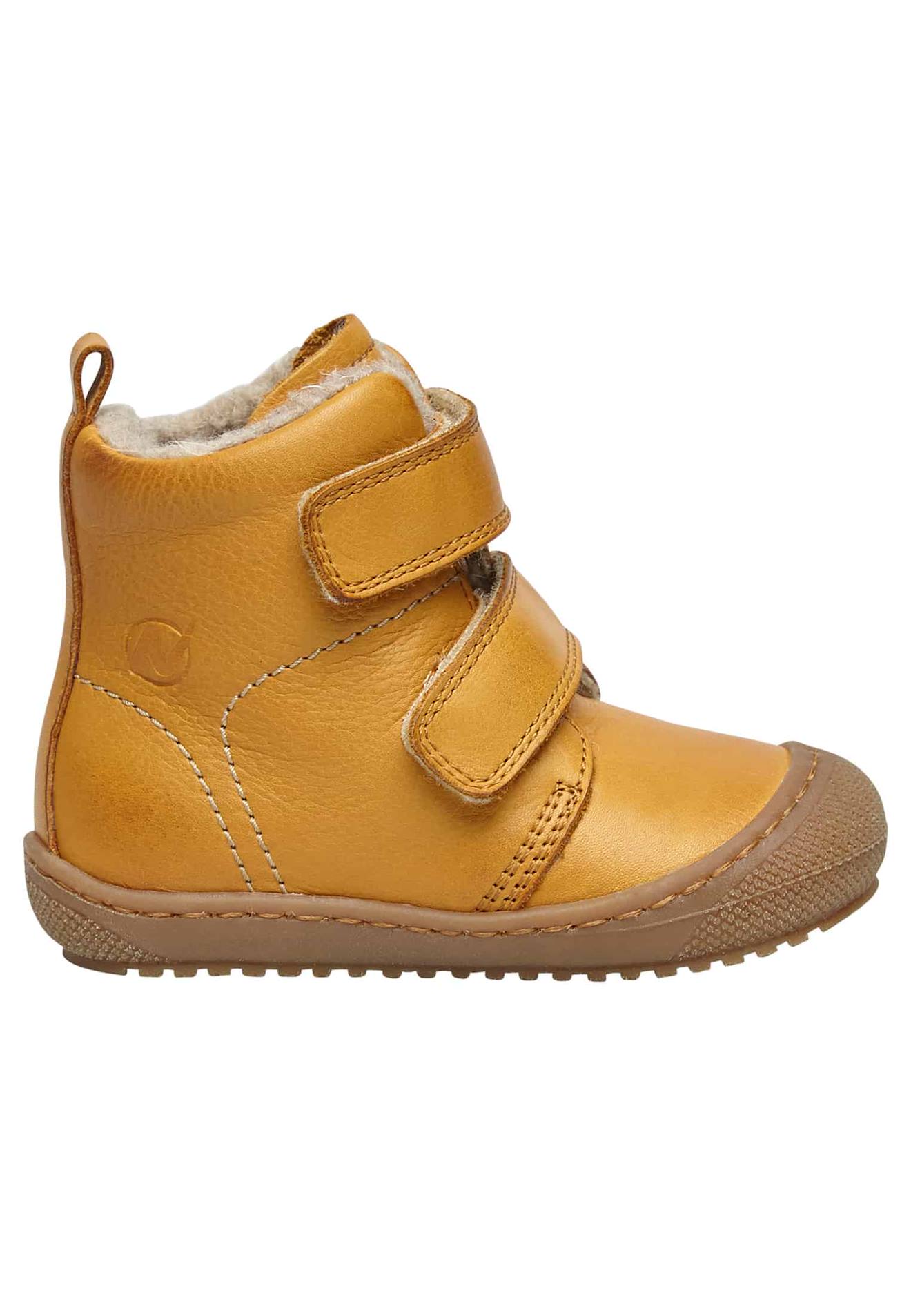 Bottines En Cuir Doublé Bubble Vl Citrouille-