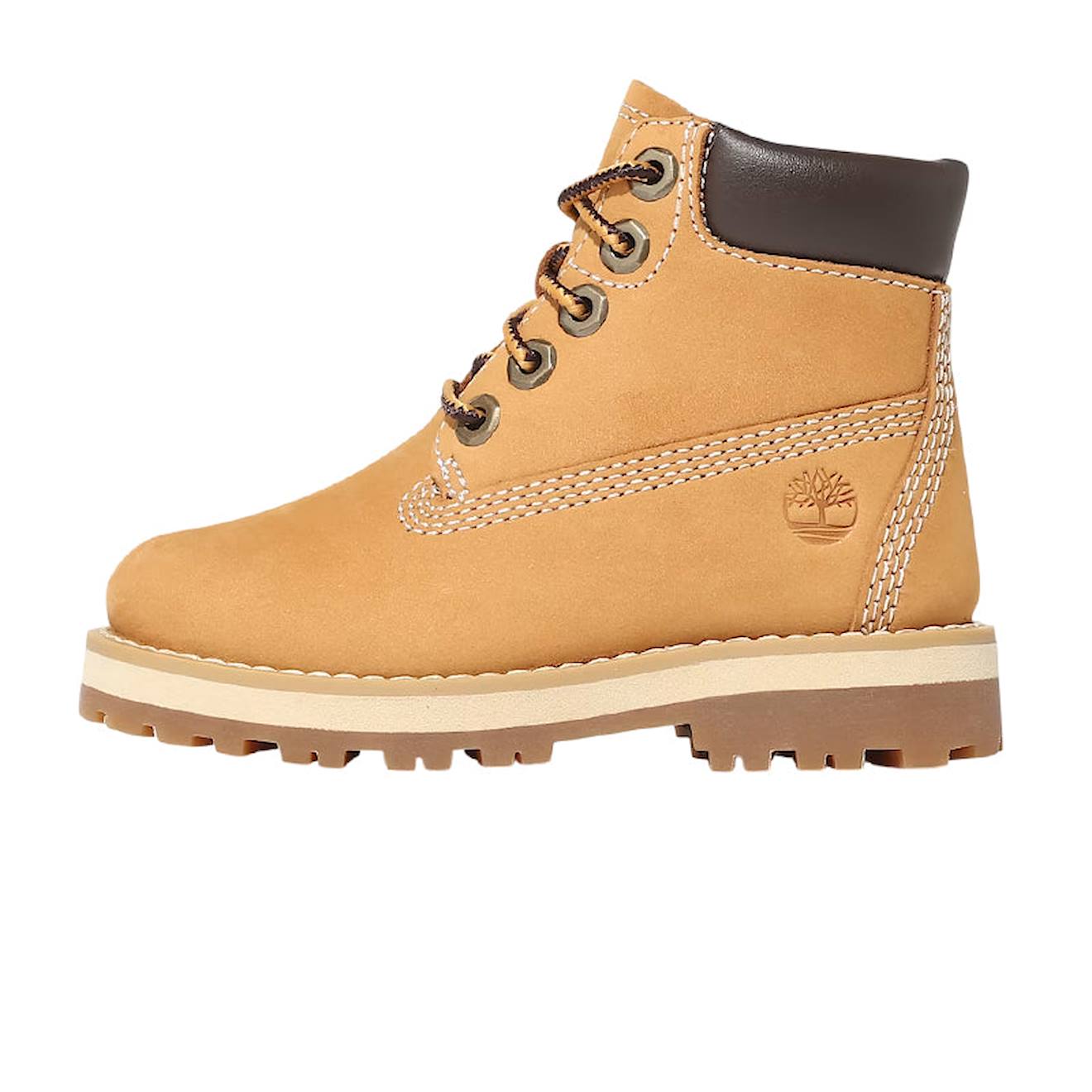 Bottines Garçon En Cuir Jaune Foncé