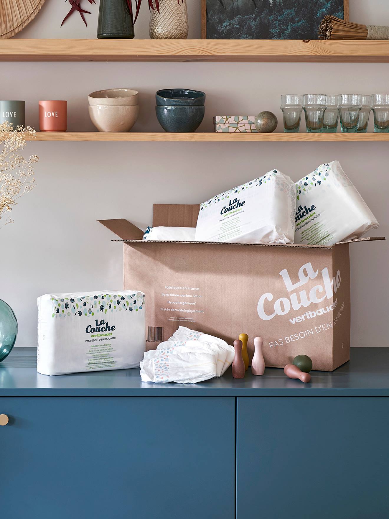 Box de 6 paquets de 35 couches T2 (de 3 à 6 kgs) blanc