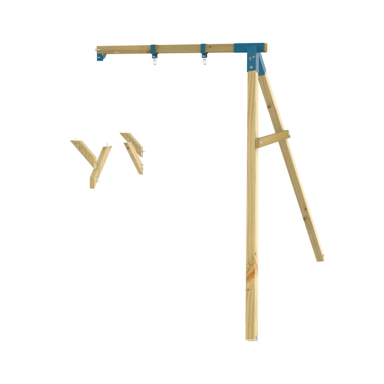 Bras De Portique Balançoire Simple Skywood Bois Fsc® Marron - Bleu