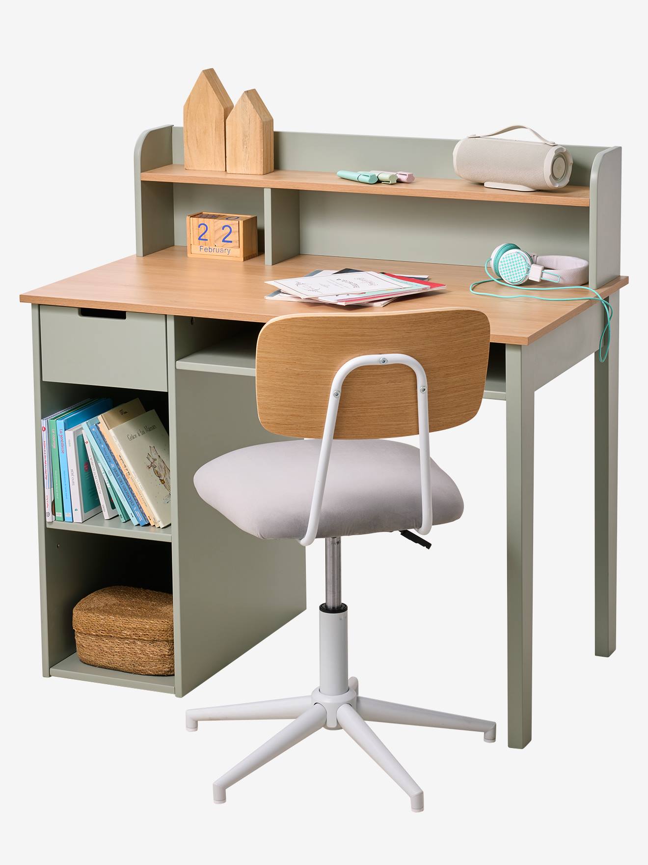 Bureau enfant Damier bois