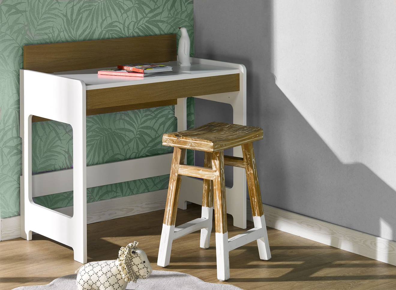 Bureau Enfant Scandi Blanc