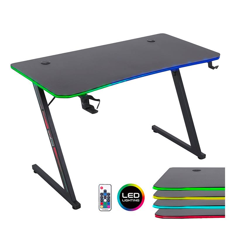 Bureau Gaming Amstrad Ams-desk120z Led Aura