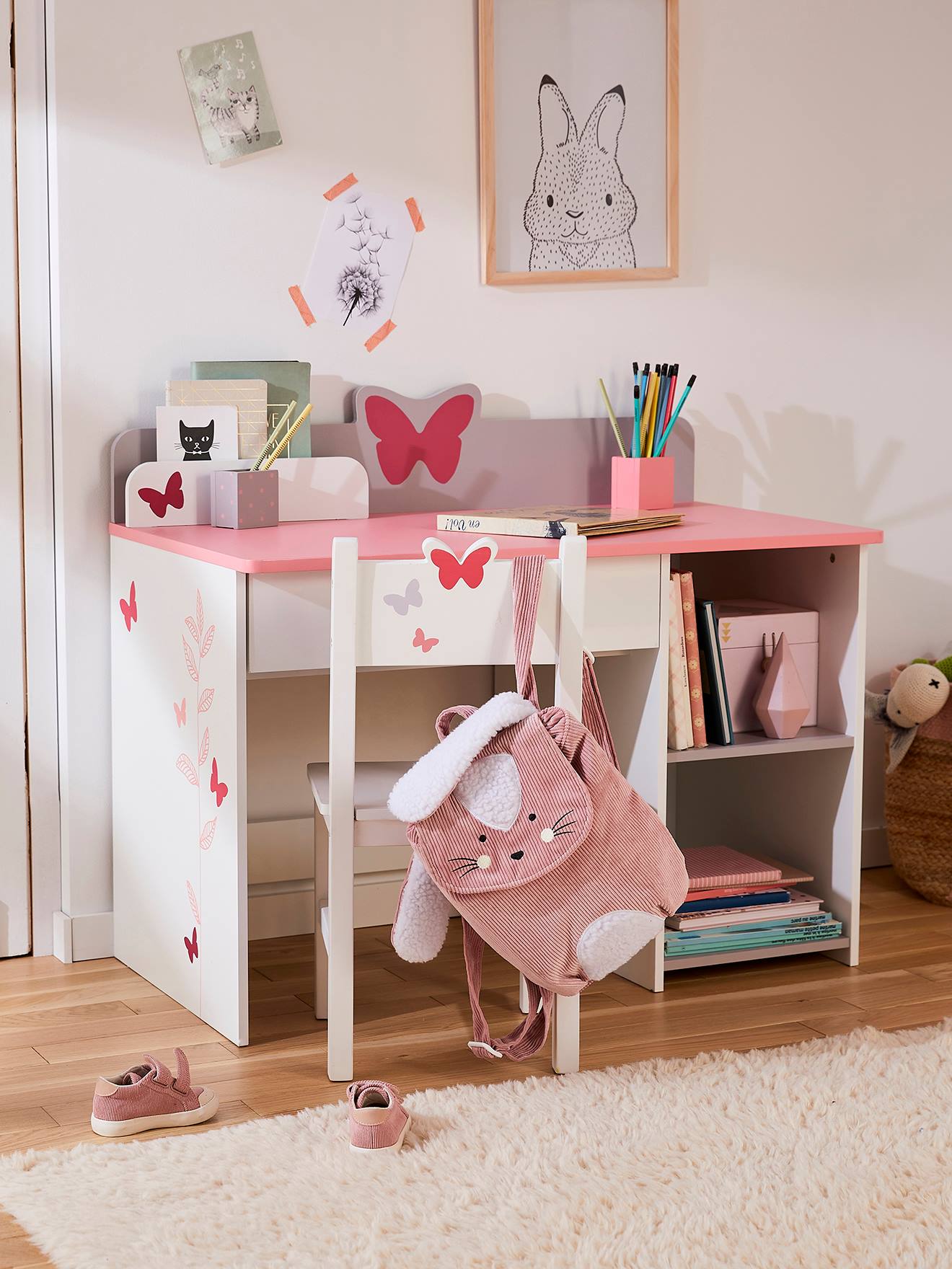 Bureau maternelle ENVOLEE blanc
