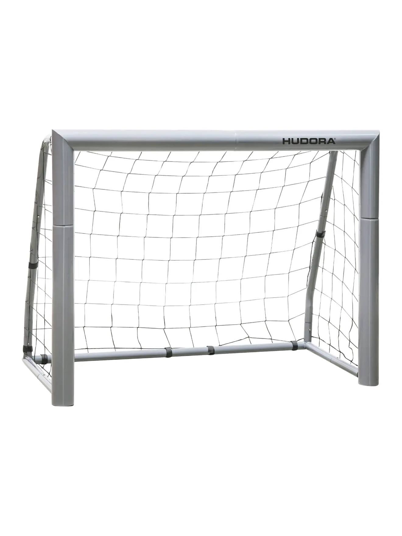 But De Football En Acier 120 Avec Filet Gris
