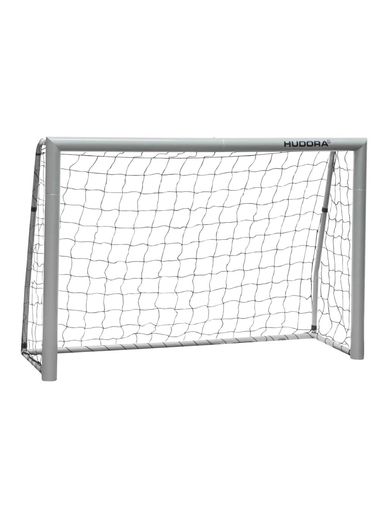 But De Football En Acier 180 Avec Filet Gris