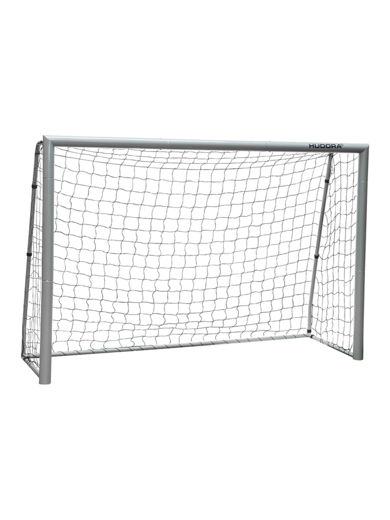 But De Football En Acier 240 Avec Filet Gris