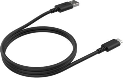 Câble de charge LISTO USB-A vers USB-C 1M Noir