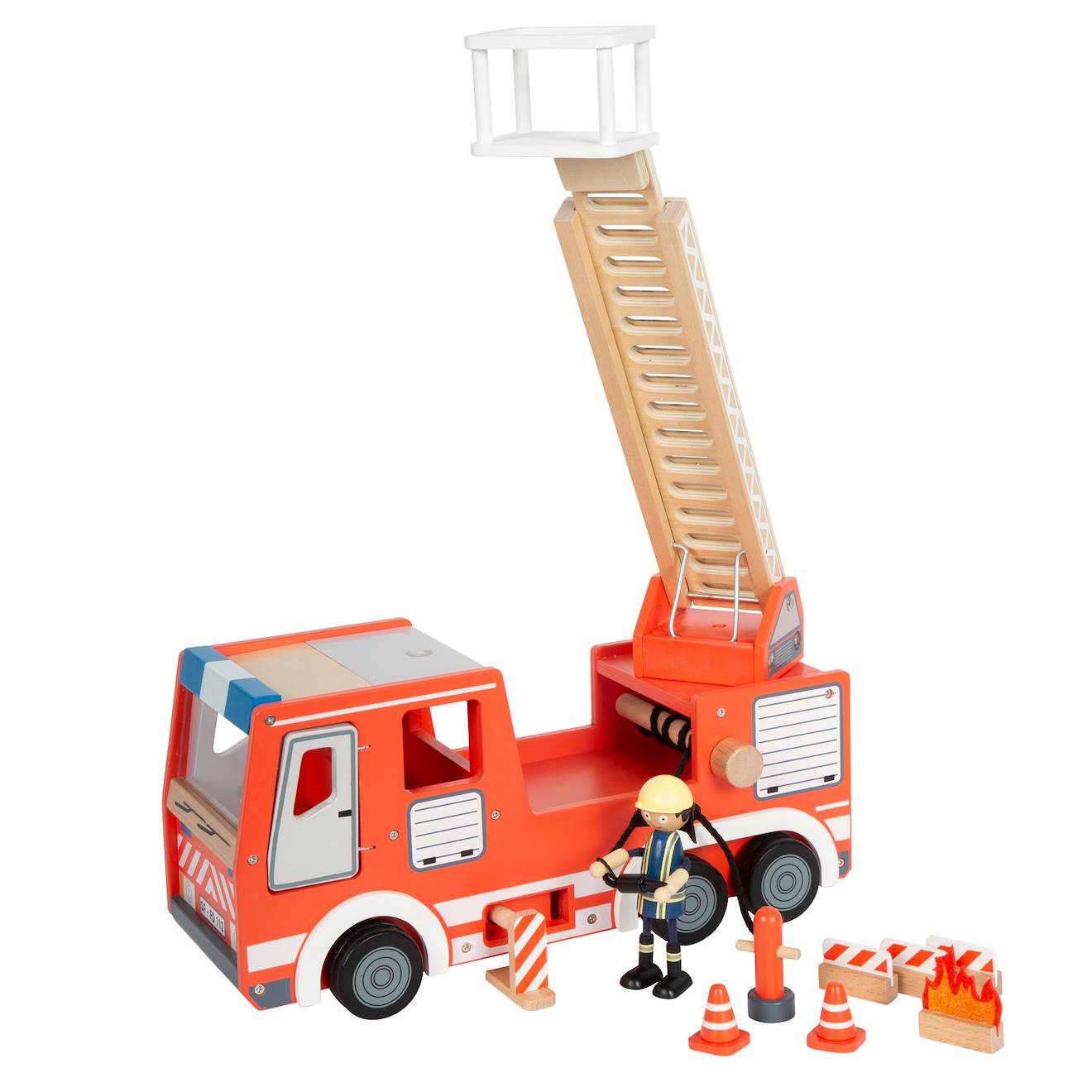 Camion De Pompiers Rouge Rouge