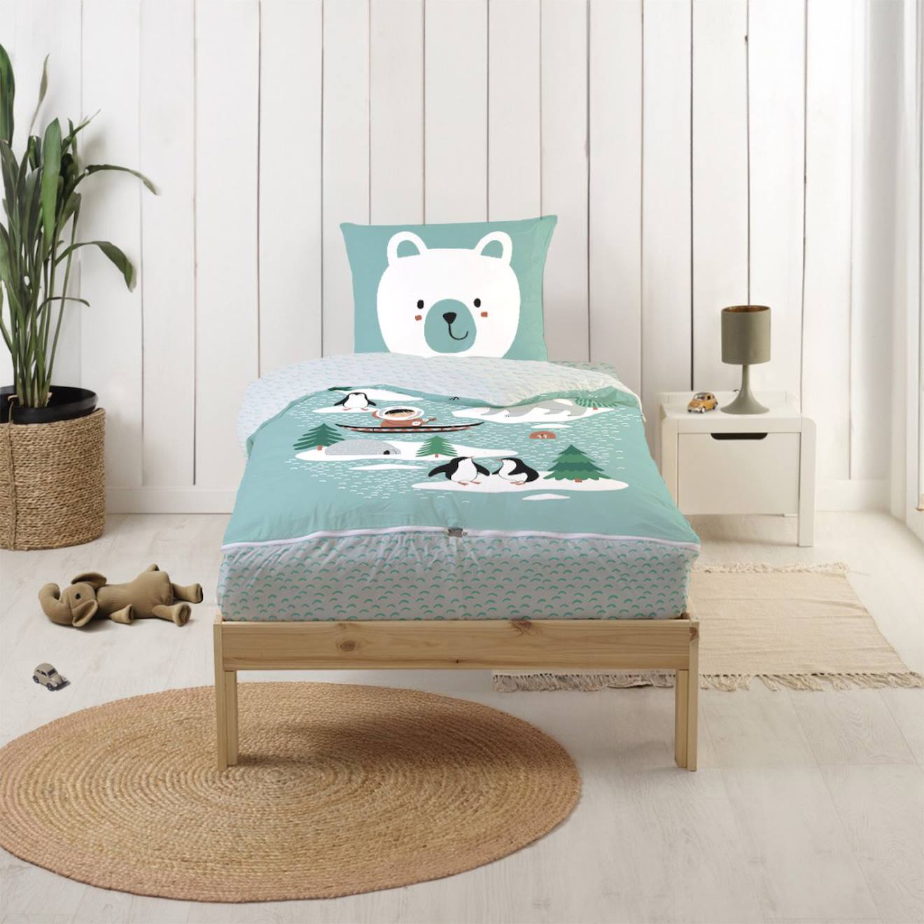 Caradou® Rechange Parure De Lit Enfant Igloo Vert Pâle