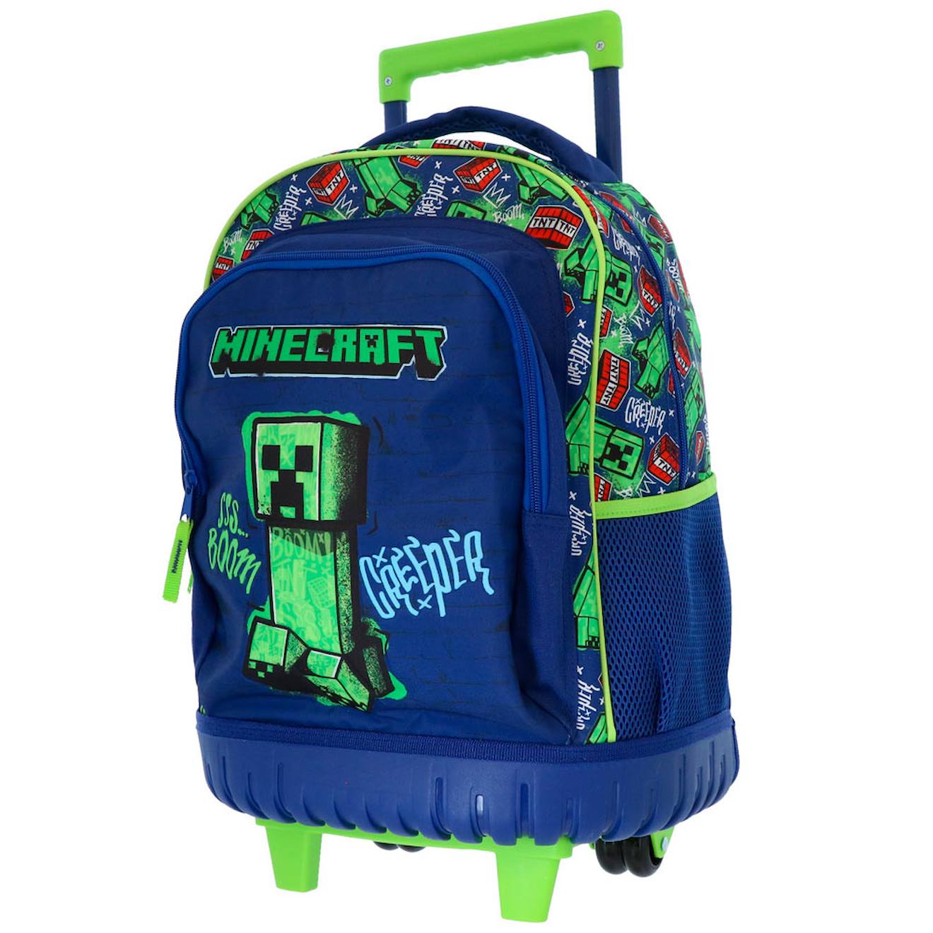 Cartable À Roulettes Garçon Minecraft 1 Compartiment Multicolore