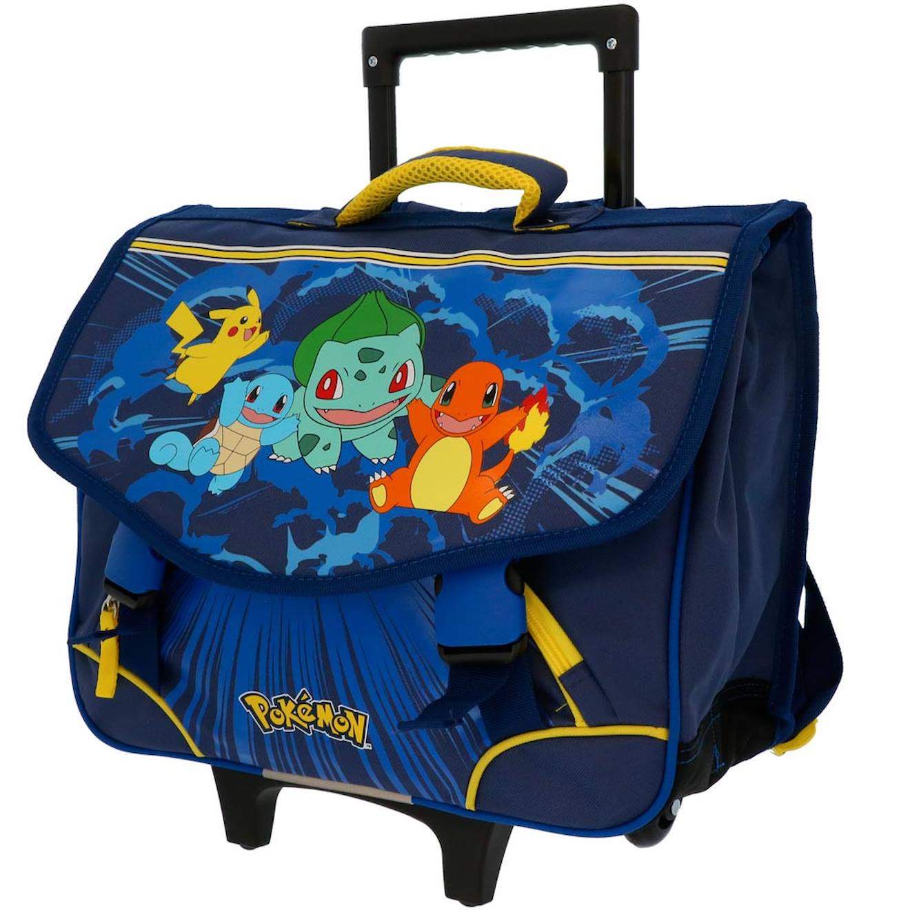 Cartable À Roulettes Garçon Pokemon 2 Compartiments Multicolore