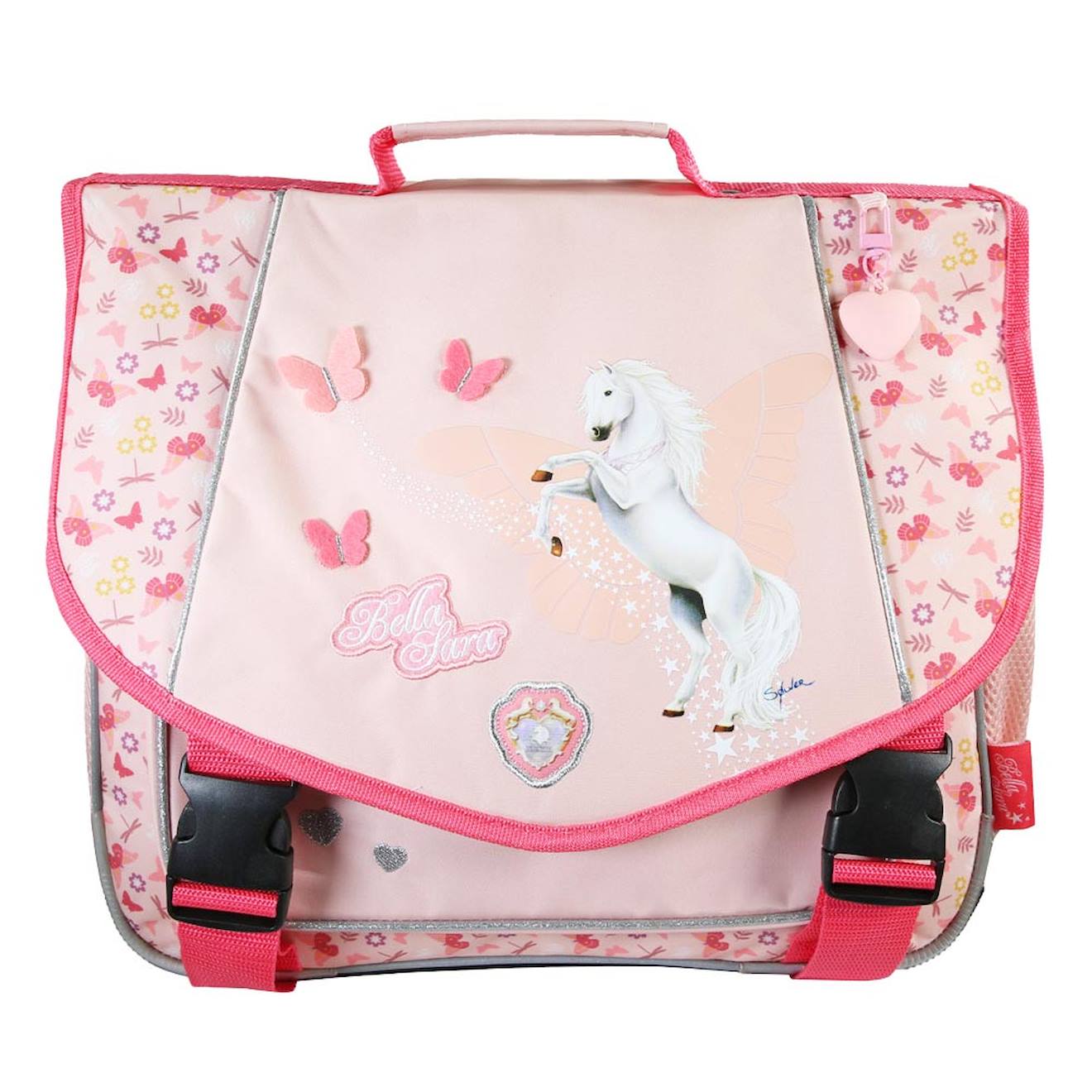 Cartable Fille Bella Sara 2 Compartiments Blanc