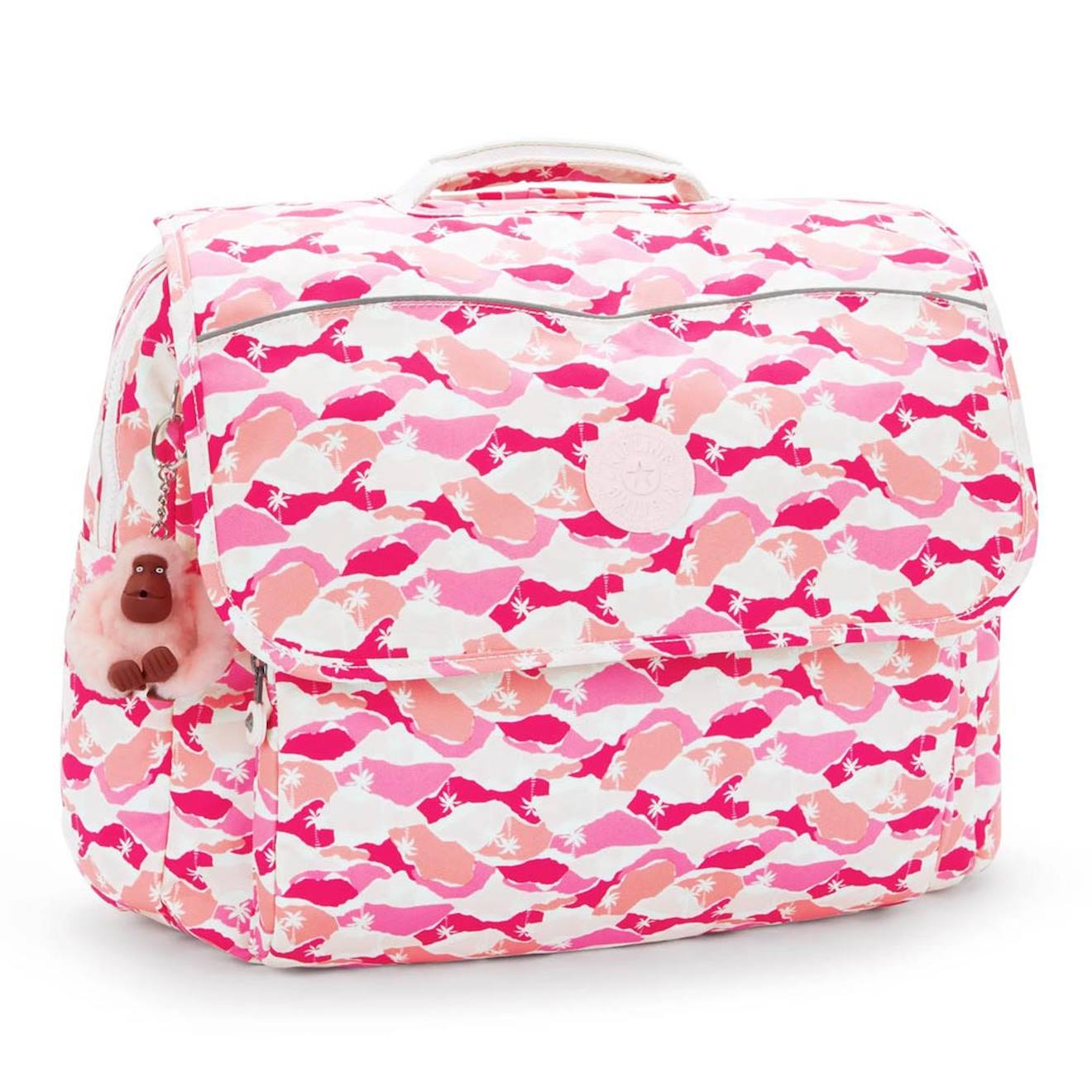 Cartable Fille Kipling Codie En Polyester Recyclé Imprimé Palm Rose