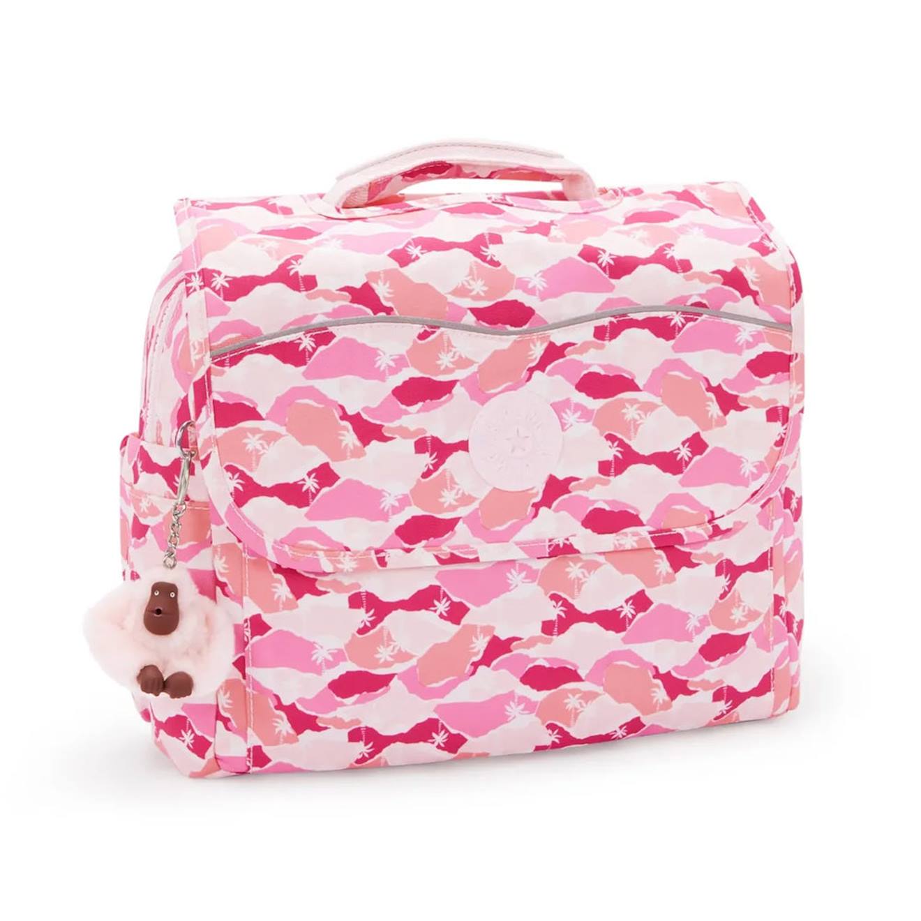 Cartable Fille Kipling Codie S En Polyester Recyclé Motif Feuille Palm Rose