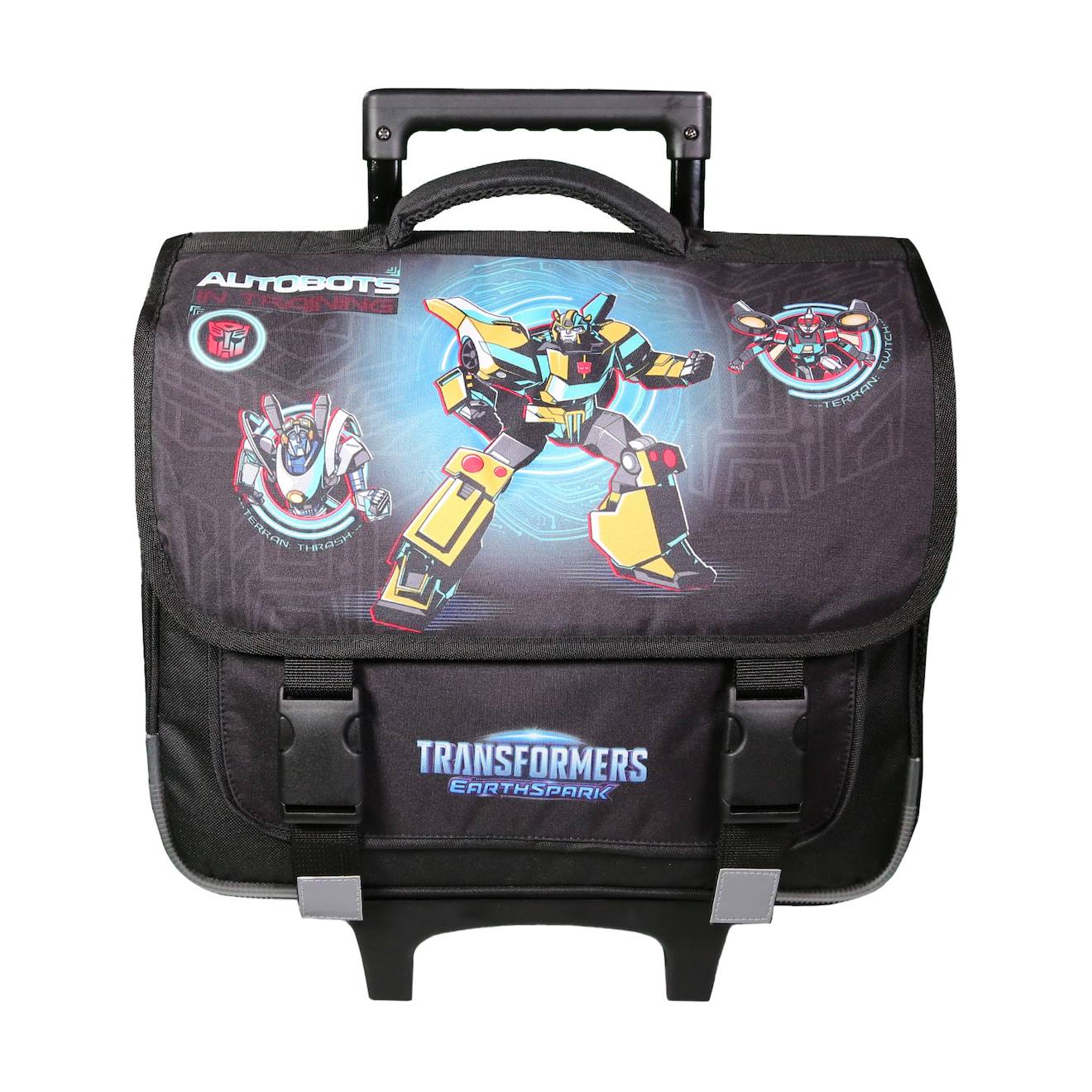 Cartable Scolaire À Roulettes Primaire Transformers Noir