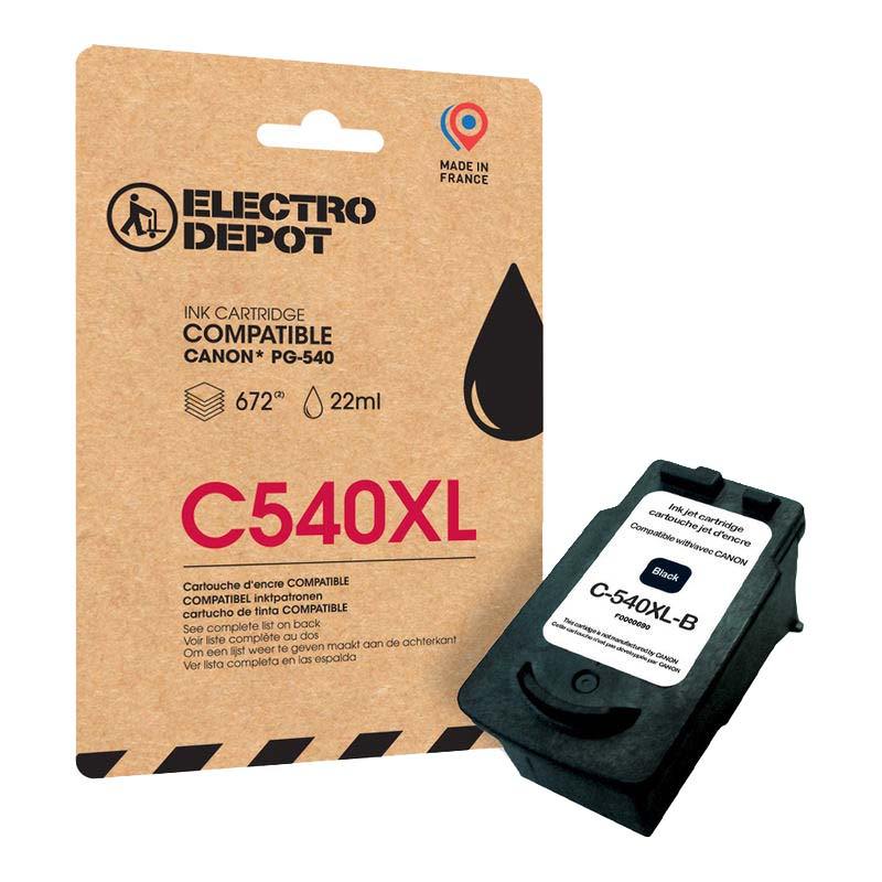 Cartouche D'encre Electro Depot Compatible Canon C540xl Noir