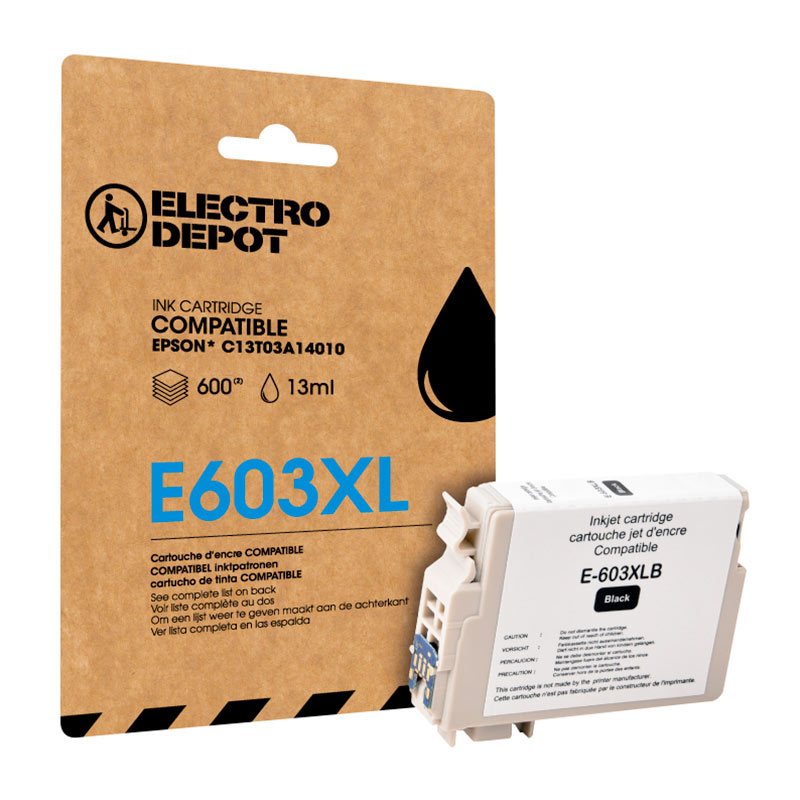 Cartouche D'encre Electro Depot Compatible Epson E 603 Noir Xl - Etoile De Mer