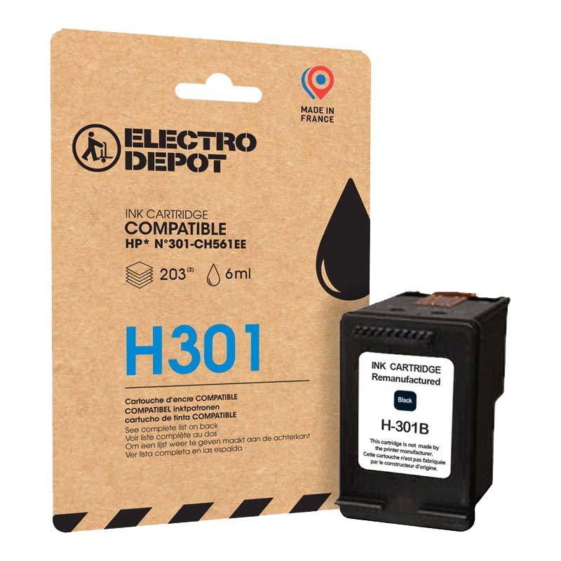 Cartouche D'encre Electro Depot Compatible Hp H301 Noir